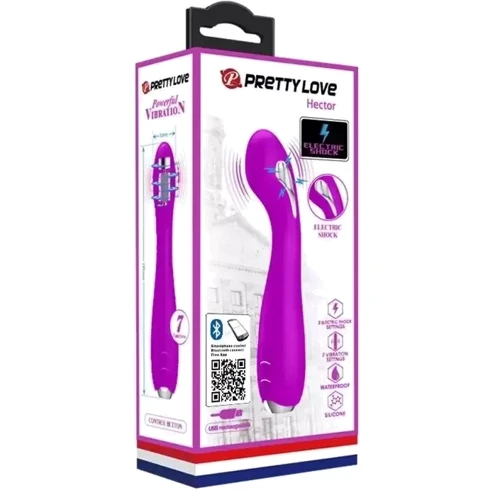 Смарт вибратор Pretty Love APP - HECTOR G-SPOT VIBRATOR с электростимуляцией, BI-014765HP