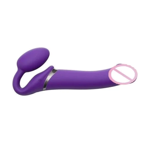 Безремневой страпон з вібрацією Strap-On-Me Vibrating Violet M