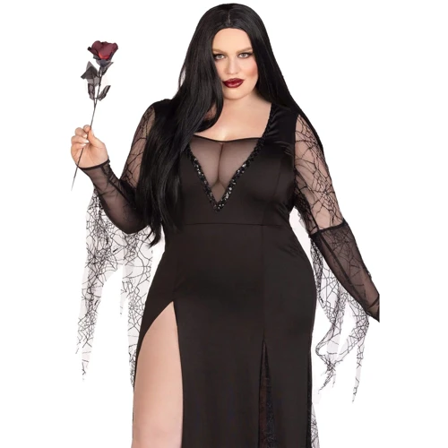 Эротический костюм Мортиши Аддамс Leg Avenue Sexy Spooky Morticia 3X-4X: Вид Костюмы