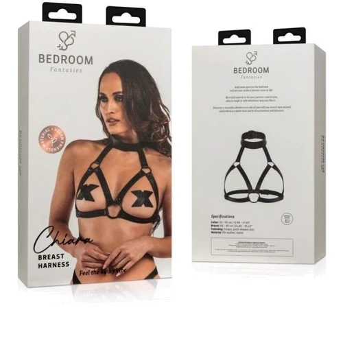 Портупея Bedroom Fantasies Chiara Breast Harness - Black: Вид Портупеи