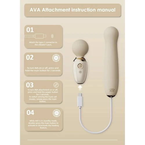 Стимулятор Zalo AVA Attachment Ivory White для смарт-вибромассажера Zalo – AVA: Для кого Для женщин