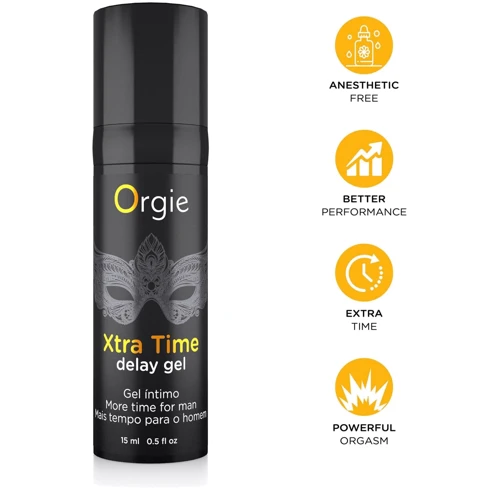 Гель-пролонгатор Orgie Xtra Time Delay Gel, 15 мл, на водній основі, без анестетиків: Для кого Для чоловіків