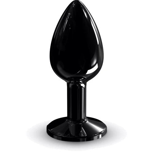 Металлическая анальная пробка с кристаллом Dorcel - Diamond Plug Black S