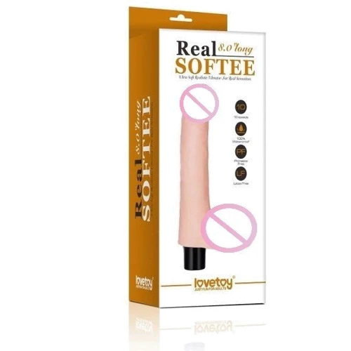 Вібратор LoveToy Real Softee Vibrator With Balls Flesh 8": Для кого унісекс