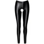 Легінси Noir Handmade F304 Taboo wetlook leggings with open crotch and bum Black, 3XL: Декор Без декора