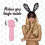 Мини-вибратор FeelzToys Mister Bunny Pink с двумя насадками: Тип и форма Мини-вибраторы