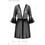 Сексуальний халат ECO Passion LEAFA PEIGNOIR black L/XL: Застосування На тело