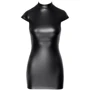 Сукня Noir Handmade F309 Fantasy wetlook mini dress with lace up back Вlack, XXL: Декор Шнуровка