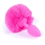 Анальна пробка S з хвостом BOSS of TOYS Boss Series - Silicon PLUG Bunny Tail Pink, BS6400099: Матеріал Силикон