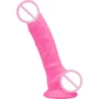 Фаллоимитатор SilexD Johnny Pink Glow in the dark Premium Silicone Dildo Model 1 Size 7"