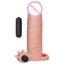 Насадка на член LoveToy Pleasure X-Tender Vibrating Series Flesh Add 2"