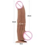 Фаллоимитатор LoveToy Sliding-Skin Dual Layer Dong 12" Brown: Тип Реалистичные