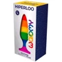 Анальна пробка Wooomy Hiperloo Silicone Rainbow Plug L: Тип Анальные пробки