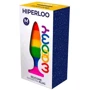 Анальна пробка Wooomy Hiperloo Silicone Rainbow Plug M: Матеріал Силикон