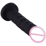 Силиконовый фаллоимитатор для секс-машин Hismith 7.1″ Anal Dildo Black: Длина проникновения, см 16