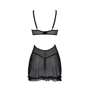 Пеньюар Passion MARINA CHEMISE black XXL/XXXL: Материал Полиамид