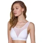 Топ з прозорою вставкою Passion PS002 TOP white, size S