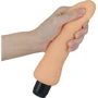 Реалистичный вибратор LoveToy Real Feel Cyberskin Vibrator 2 Flesh 8'': Тип управления Поворотное реле