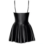 Сукня Noir Handmade F308 Dreamer wetlook corset mini dress with front zipper Вlack, XXL: Розмір XXL