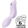 Вакуумный стимулятор с вибрацией Satisfyer Curvy Trinity 2 Violet: Назначение Вакуумные