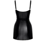 Сукня Noir Handmade F320 Starlet wetlook minidress with ring belt Вlack, XXL: Матеріал Полиэстер