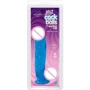 Фалоімітатор Doc Johnson Jelly Jewels - Cock and Balls with Suction Cup - Blue: Призначення Вагінальні