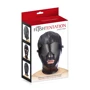 Шолом БДСМ зі знімною маскою Fetish Tentation BDSM hood in leatherette with removable mask: Колір чорний