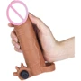 Насадка на член LoveToy Pleasure X-Tender Vibrating Penis Sleeve Add 2" Brown: Матеріал TPE (термопластичний еластомер)