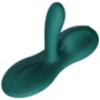 Sit-on-top смарт-вибратор Zalo – Flora Smart Vibrating Pad Turquoise Green, 9 моторов: Длина, см 12.7