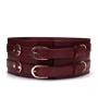 Шкіряний пояс для бондажу Liebe Seele Wine Red Waist Cuff M Size