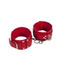 Кайдани Leather Dominant Leg Cuffs, red