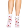 Шкарпетки з полуничним принтом Leg Avenue Strawberry ruffle top anklets One size: Для кого Для женщин