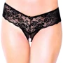 Женские трусики SoftLine - Thongs 2440, M/L (black)