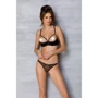 Комплект Passion MARINA SET WITH OPEN BRA black S/M: Застосування На тело