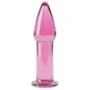 Анальний затор LoveToy Glass Romance Dildo GS12 Pink