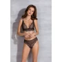 Комплект Passion AMBERLY SET black XXL/XXXL: Материал Полиамид