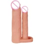 Насадка на член LoveToy Pleasure X-Tender Double Penis Sleeve Flesh Add 2"