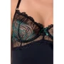 Сексуальне боді Passion FLORIS BODY black L / XL: Вид Боді