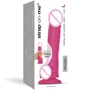 Реалістичний фалоімітатор Strap-On-Me Sliding Skin Realistic Dildo Fuchsia - M: Мошонка Есть