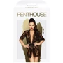 Комплект пеньюар з декором у вигляді троянд та стрінгами Penthouse - Sweet Retreat Black S/L: Вид Комплекты