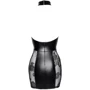 Сукня Noir Handmade F238 Short tulle dress with powerwetlook inserts Вlack, XXL: Декор Шнуровка