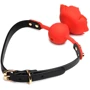 Кляп Master Series Blossom Silicone Rose Gag - Red фото 8