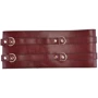 Шкіряний пояс для бондажу Liebe Seele Wine Red Waist Cuff M Size: Виробник Liebe Seele