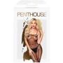 Бодістокінг з панчохами та геометричним малюнком Penthouse - Firecracker Black S/L: Застосування На тело