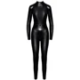 Комбінезон Noir Handmade F319 Caged wetlook catsuit with zippers and ring Black, M: Розмір M