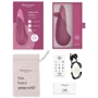 Вібратор Womanizer Vibe Dusky Pink: Довжина, см 14.2