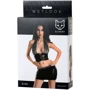 Комплект Glossy Wetlook Gigi Set Вlack, XL: Декор Шнуровка, Кружево