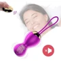 Вагинальные шарики с вибрацией и с пультом ДУ FOX - Vibrating Silicone Kegel Balls USB фото 13