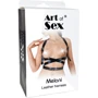 Шкіряна портупея Art of Sex - Melani Leather harness, чорна XS-M: Застосування На грудь