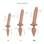 Анальна пробка з дилдо Strap-On-Me Switch Plug-In Realistic Dildo Caramel - S: Матеріал Силикон